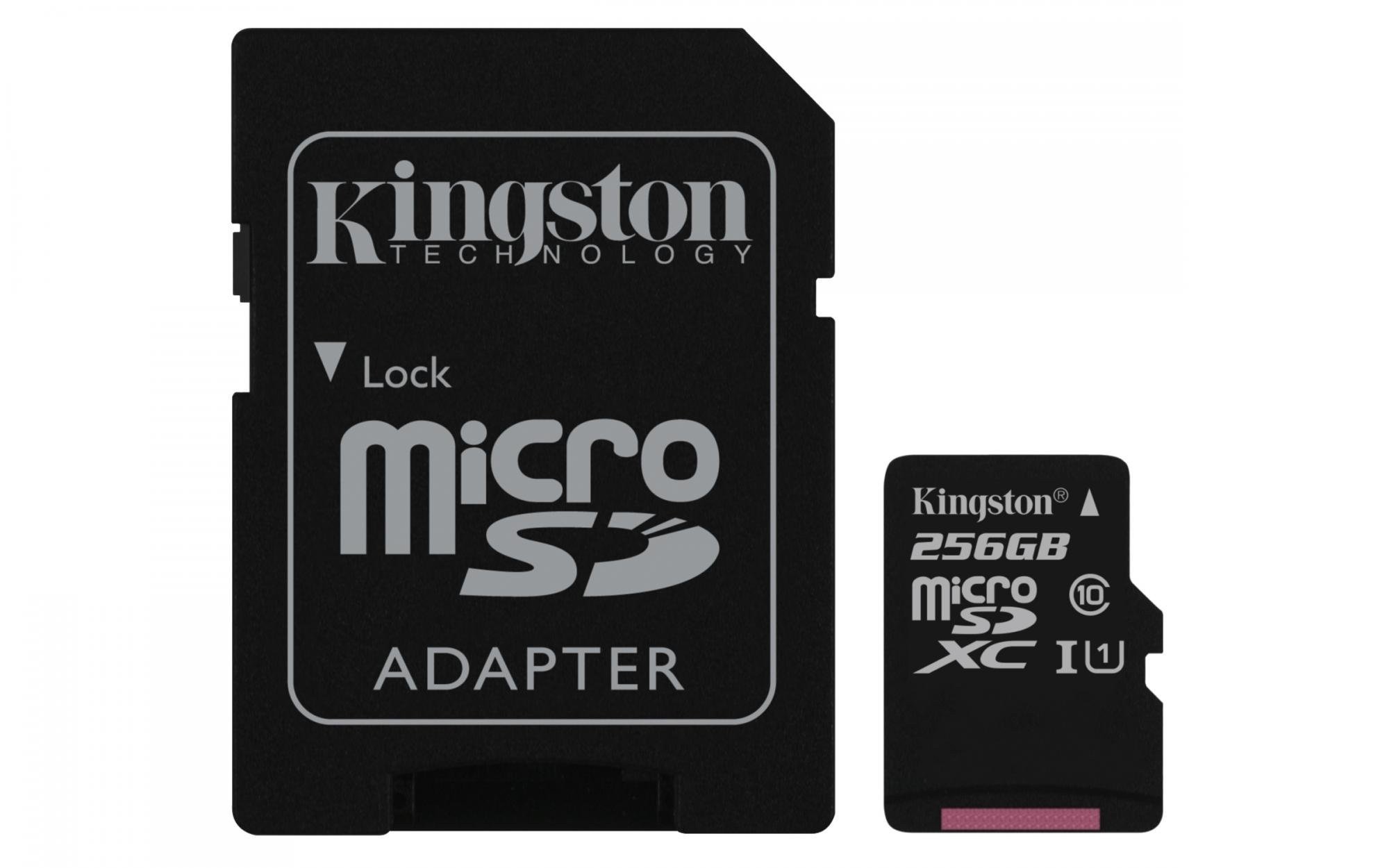 KINGSTON microSDXC 256GB C10 UHS-I R80MB/s + SD адаптер (SDCS/256GB)
KINGSTON microSDXC 256GB C10 UHS-I R80MB/s + SD адаптер (SDCS/256GB)