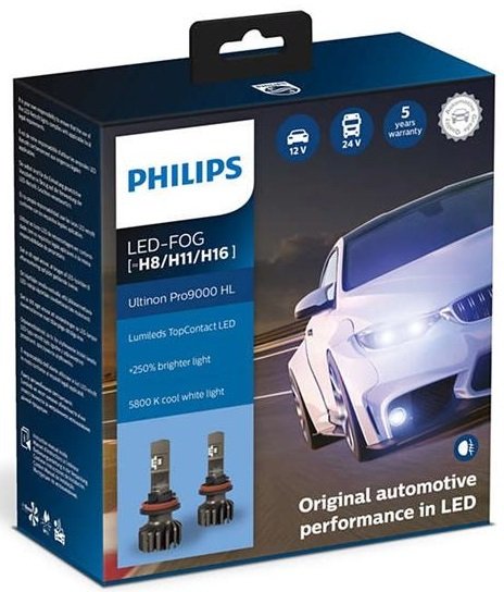 PHILIPS Led-Fog H8 / Р11 / H16 Ultinon Pro9000 + 250%, 2 шт / комплект (11366U90CWX2)
PHILIPS Led-Fog H8 / Р11 / H16 Ultinon Pro9000 + 250%, 2 шт / комплект (11366U90CWX2)