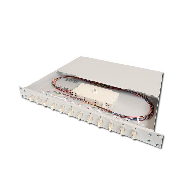 DIGITUS 19'' 1U, 24xLC duplex, incl, Splice Cass, OM3 Color Pigtails, Adapter (DN-96332/3)
DIGITUS 19'' 1U, 24xLC duplex, incl, Splice Cass, OM3 Color Pigtails, Adapter (DN-96332/3)