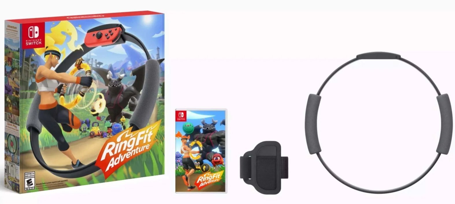 Ring Fit Adventure + контроллер + ремень (Nintendo Switch) (45496424978), Разноцветный
Ring Fit Adventure + контроллер + ремень (Nintendo Switch) (45496424978), Разноцветный