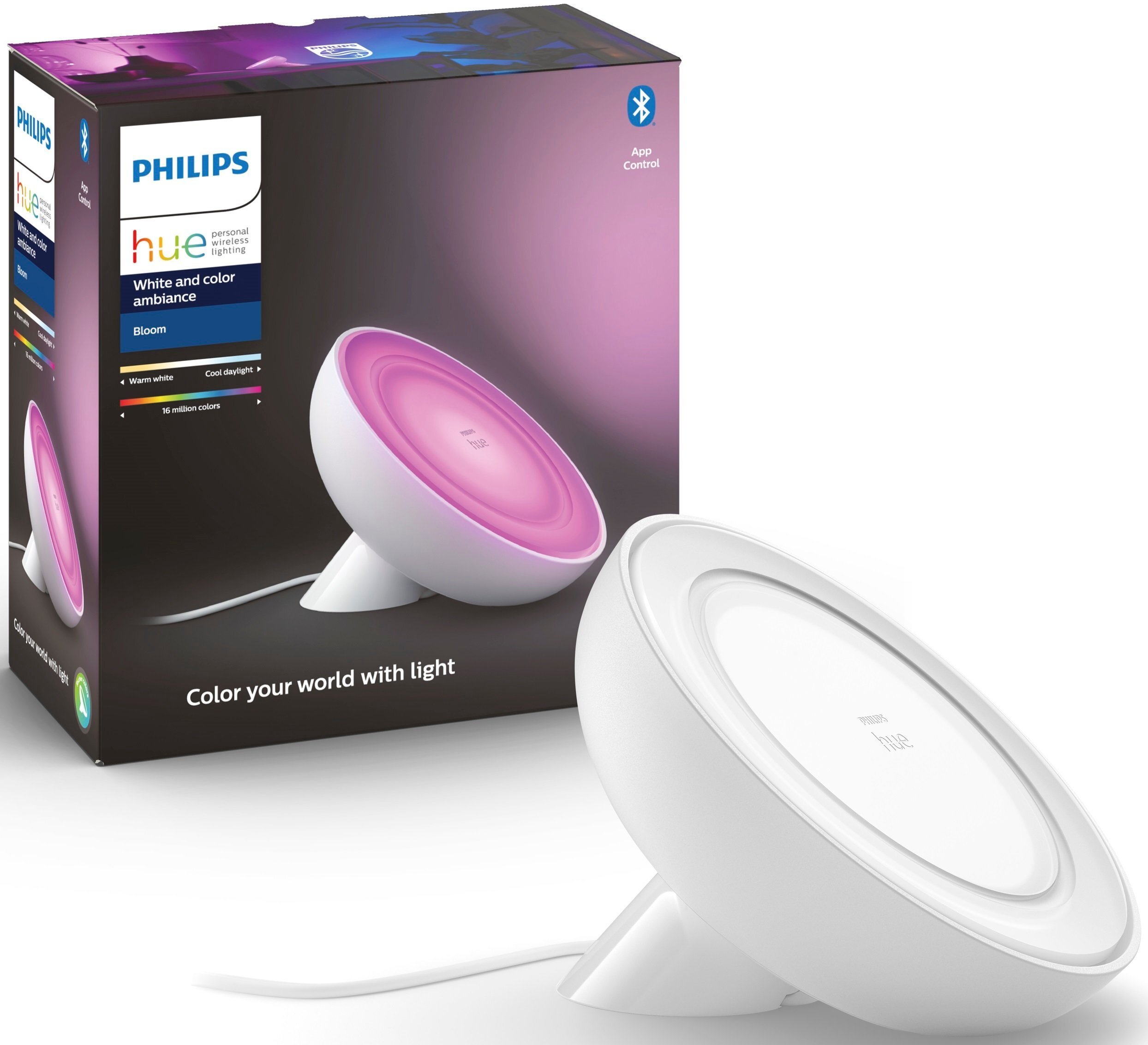 PHILIPS Hue Bloom, 2000K-6500K, Color, Bluetooth, диммируемая, белая (929002375901), Белый
PHILIPS Hue Bloom, 2000K-6500K, Color, Bluetooth, диммируемая, белая (929002375901), Белый