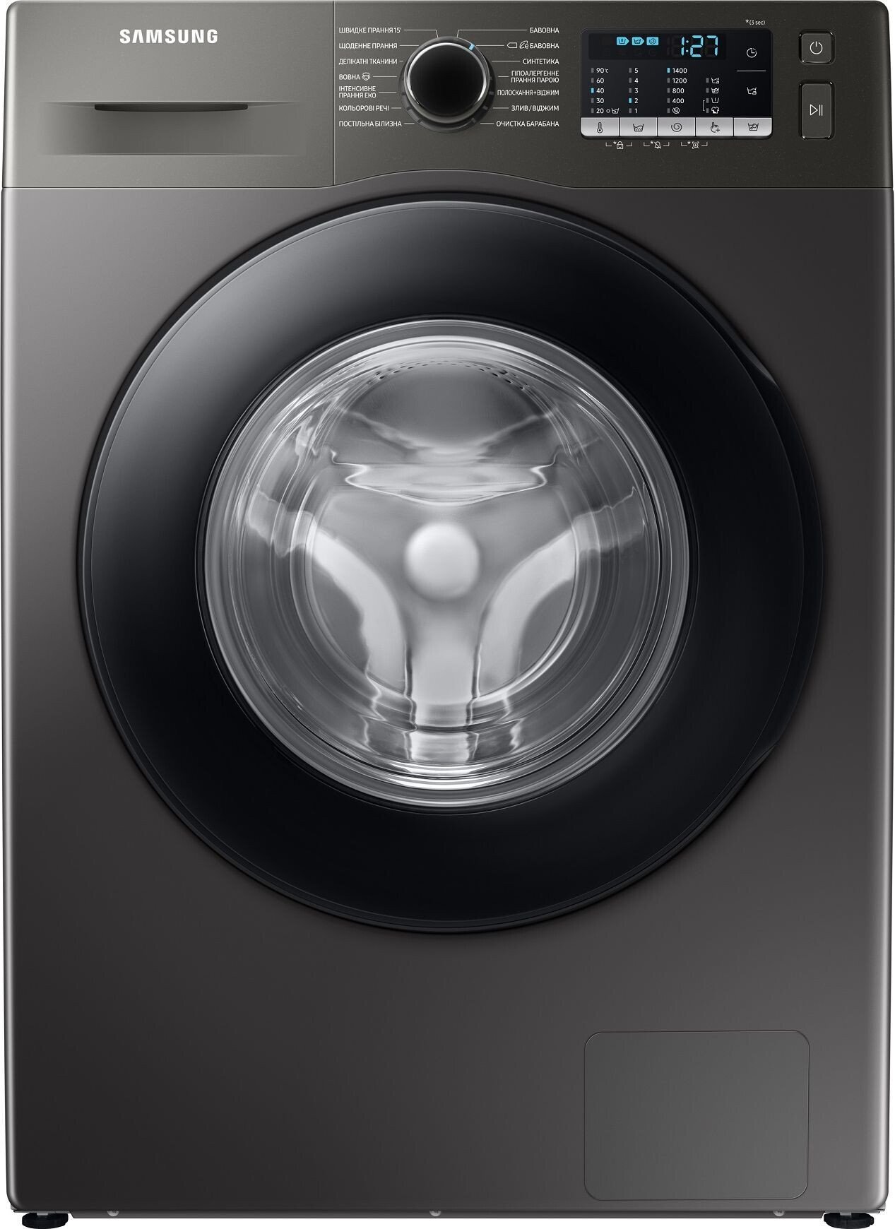 

SAMSUNG WW90TA047AX1UA, Чёрный