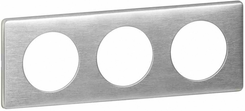 

LEGRAND Celiane рамка 3 поста алюминий (68923), Серрый