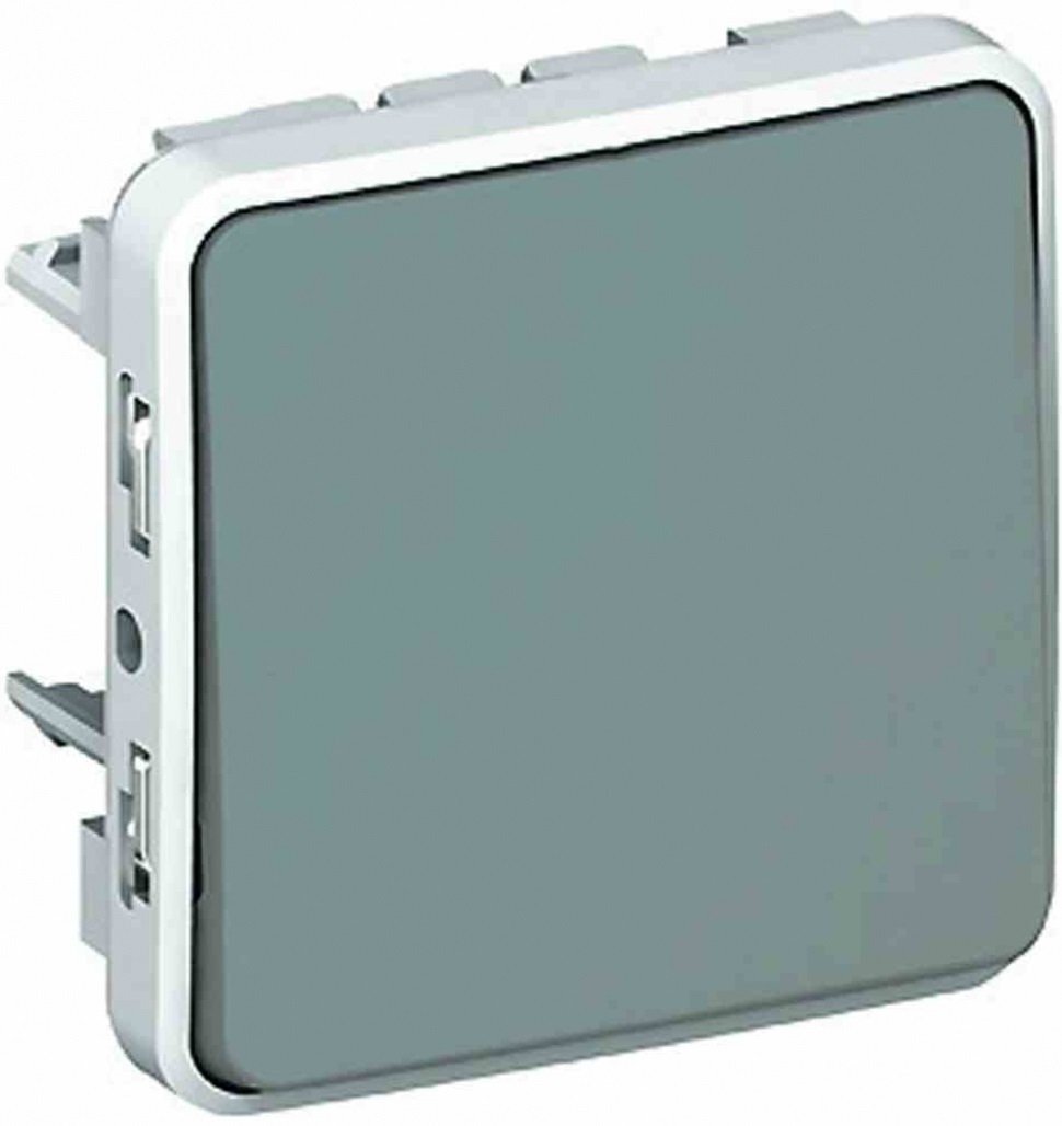 

LEGRAND кнопочный 10A Plexo, Серый (69540), Cерый