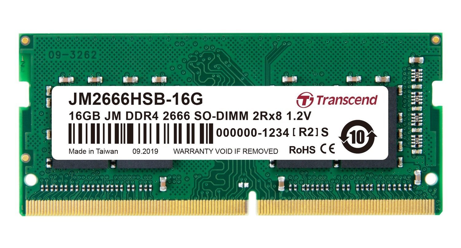 

Transcend DDR4-2666 16GB SO-DIMM (JM2666HSE-16G)