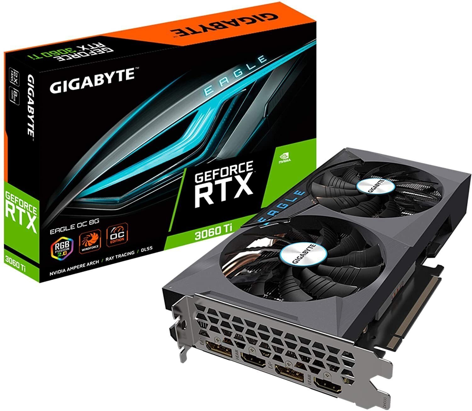 

GIGABYTE GeForce RTX 3060 Ti EAGLE OC 8G (GV-N306TEAGLE_OC-8GD_2.0)