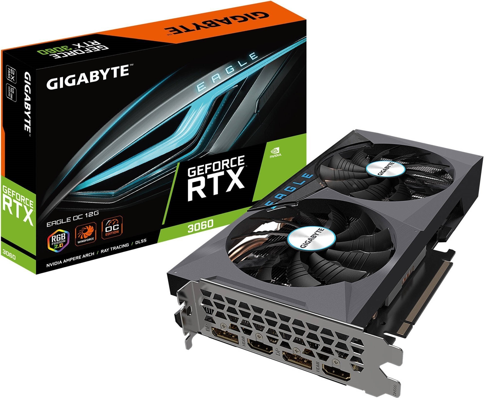 

GIGABYTE GeForce RTX3060 EAGLE OC (GV-N3060EAGLE_OC-12GD)