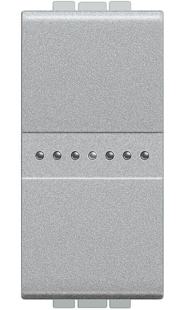 

LEGRAND Bticino LivingLight автоматические клеммы 1 модуль Алюминий (NT4054)