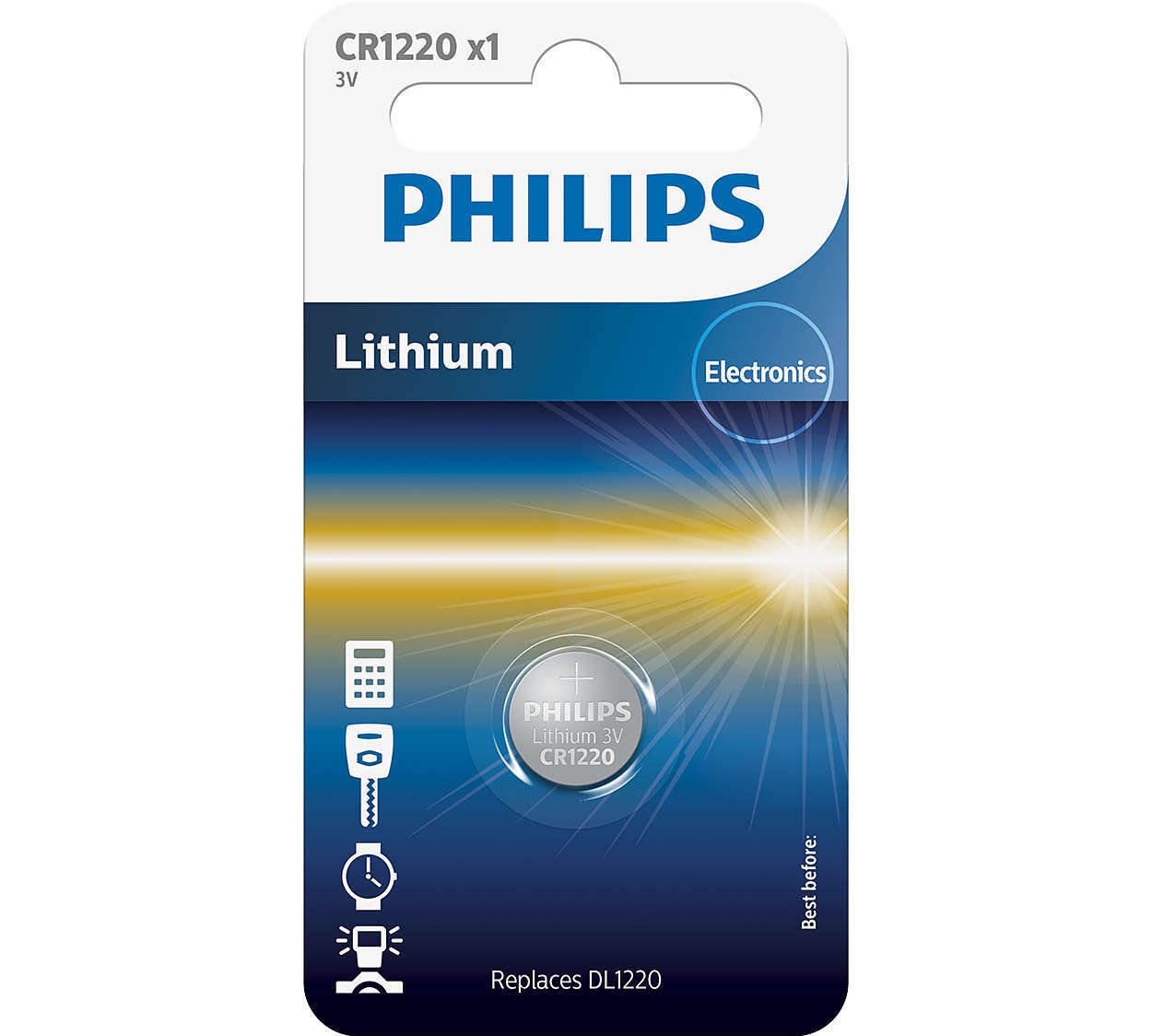 

PHILIPS Lithium CR 1220 BLI 1 (CR1220/00B)