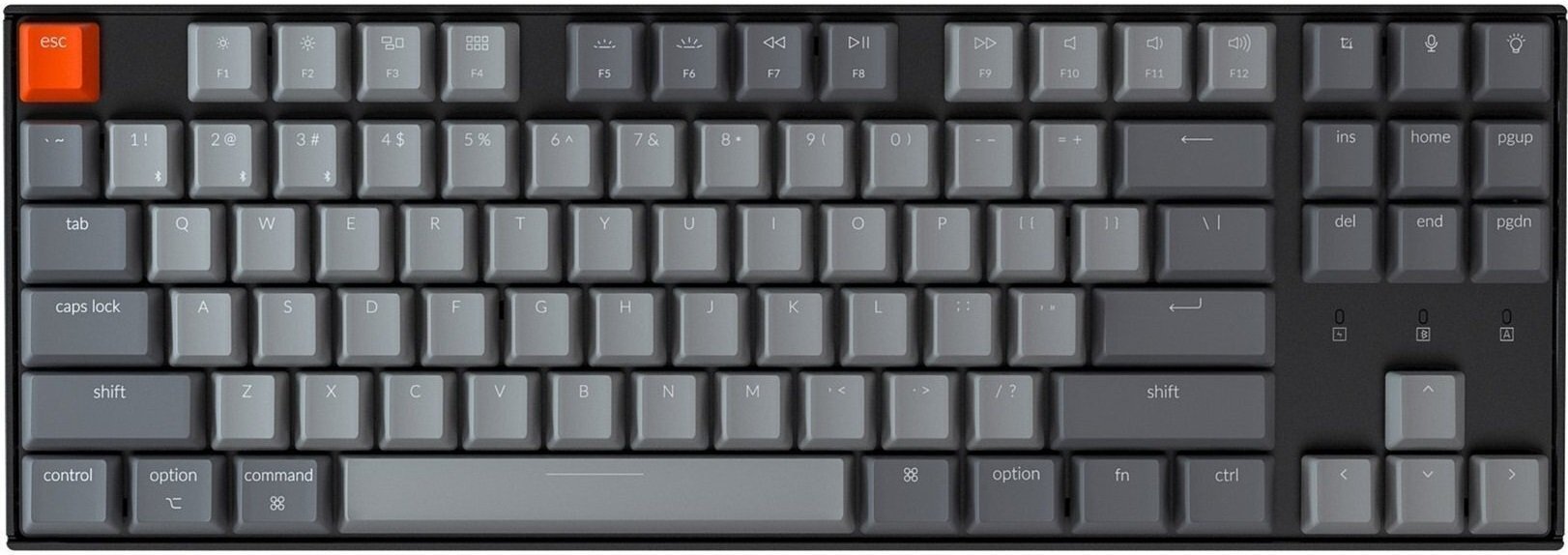 

KEYCHRON K8 87 Key Gateron White LED Blue (K8A2), Cерый