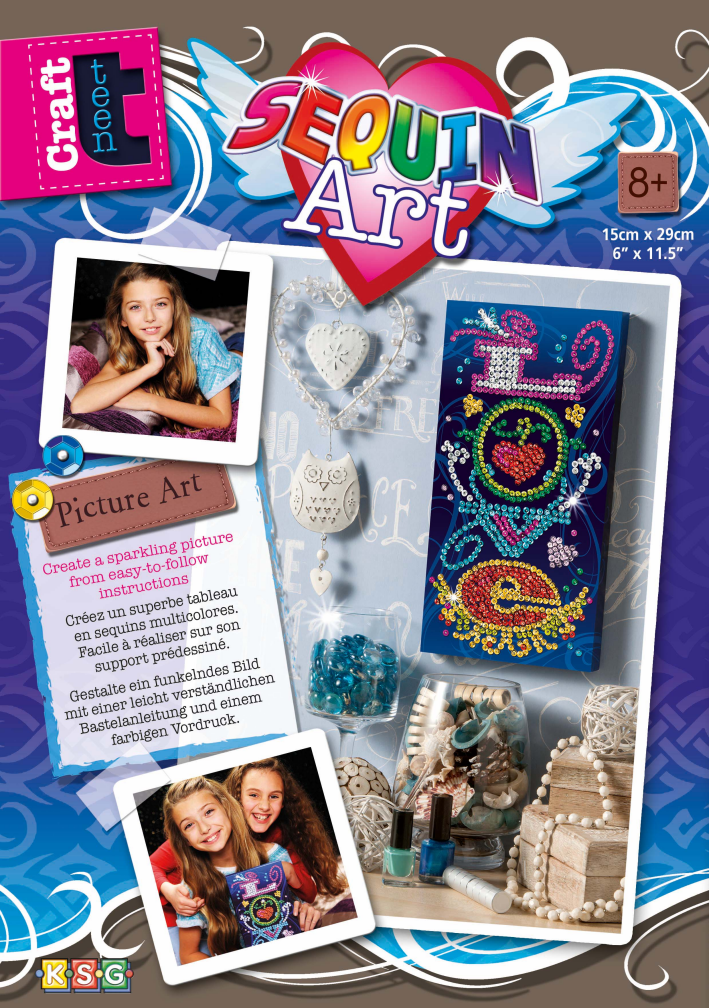 

Sequin Art PICTURE ART Craft Teen Love (SA1420)