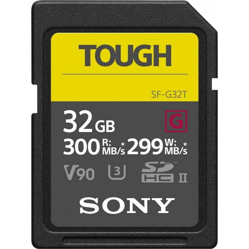 

SONY SDHC 32GB Class 10 UHS-II U3 V90 Tough (SF32TG)