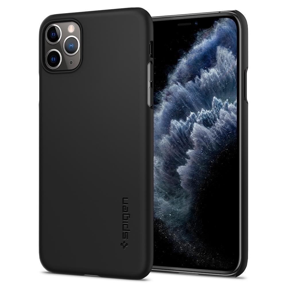

Spigen для iPhone 11 Pro Max Thin Fit Black (075CS27127), Чёрный