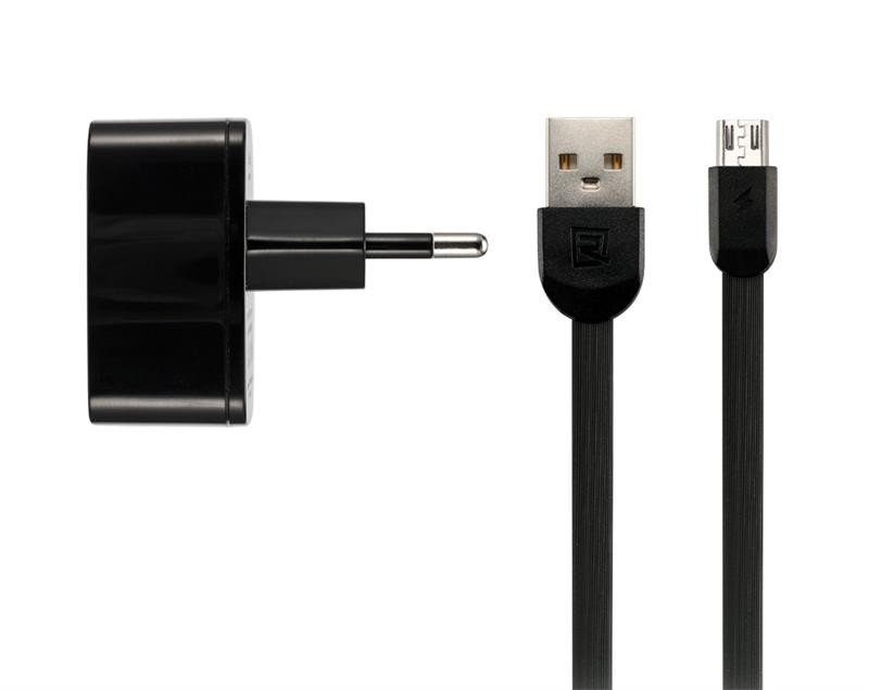 

REMAX 2.4 A Dual USB Charger + Data Cable for Micro Black