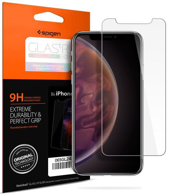 

Spigen iPhone XS Glass "Glas.tR SLIM HD" 1Pack (063GL24514), Прозрачный