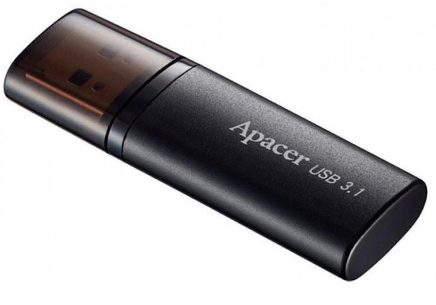 

APACER USB 3.1 AH25B 128GB Black (AP128GAH25BB-1), Чёрный