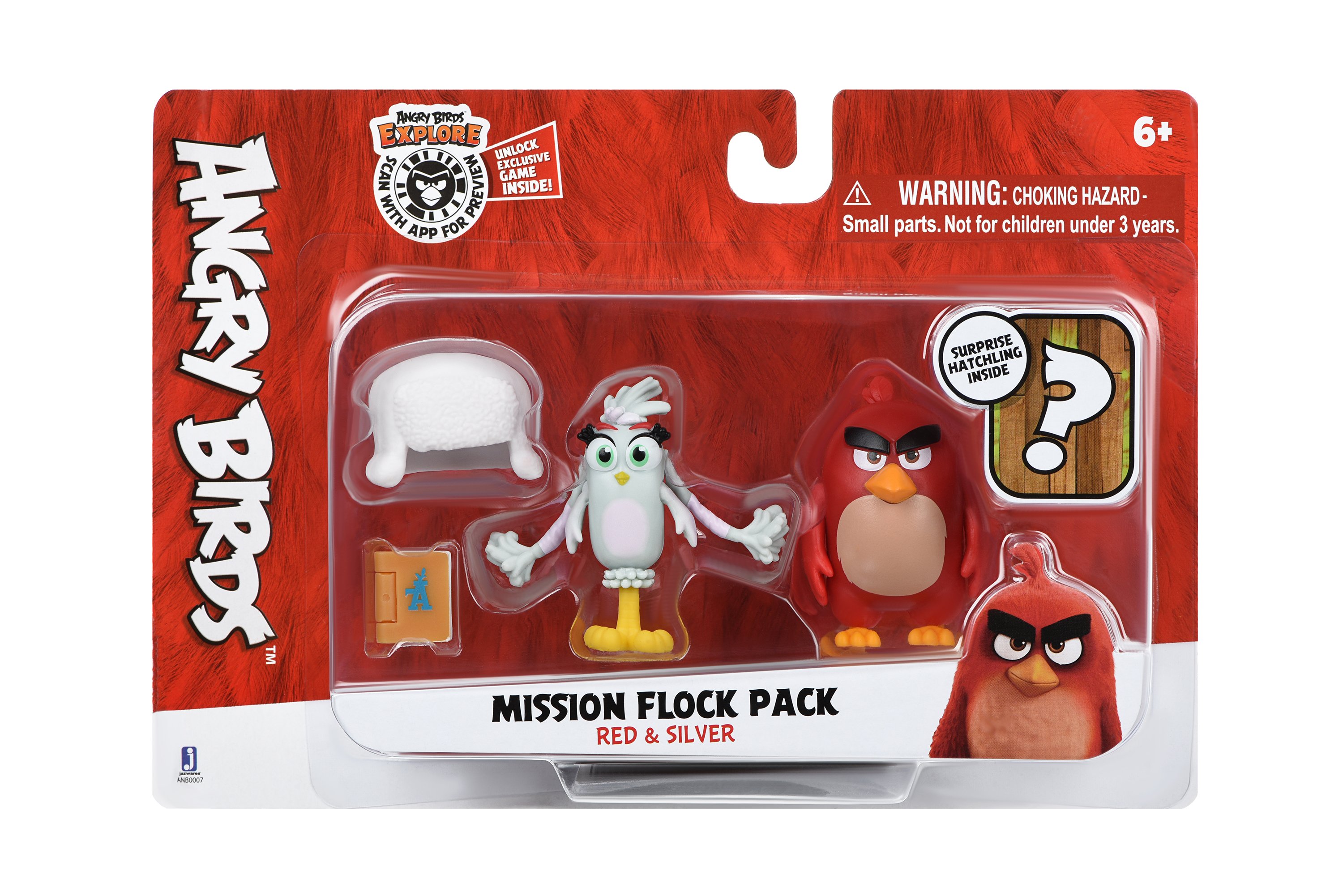

Fortnite Jazwares Angry Birds ANB Mission Flock Ред и Сильвер (ANB0007)