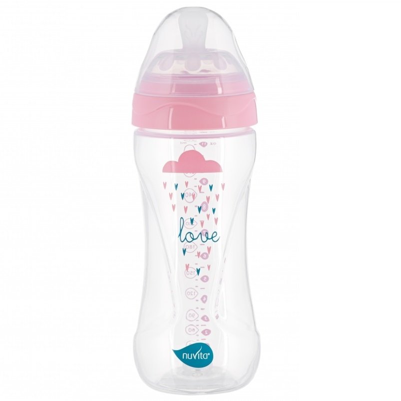 

NUVITA NV6051 Mimic Collection 330мл 4м+ Антиколиковая, розовая (NV6051ROSA), Розовый