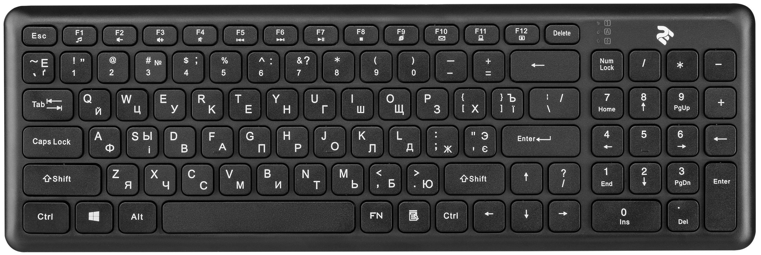 

2E KS230 Slim WL Black (2E-KS230WB), Чёрный