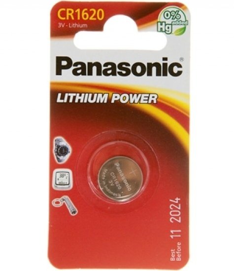 

PANASONIC CR 1620 BLI 1 LITHIUM (CR-1620EL/1B)