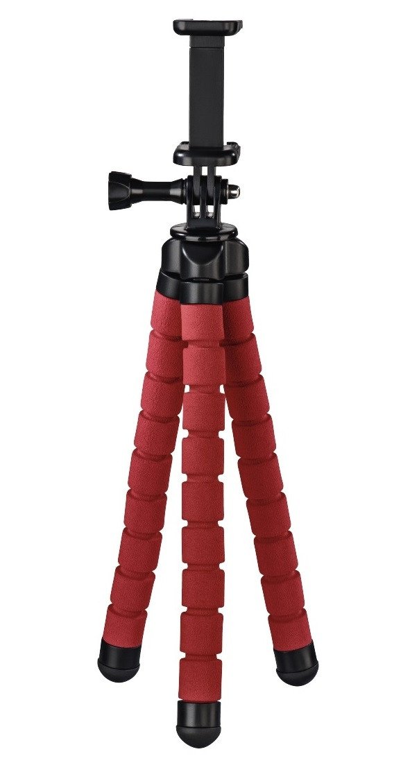

НАМА Flex для смартфонов и GoPro, 26 см, красный (4617)