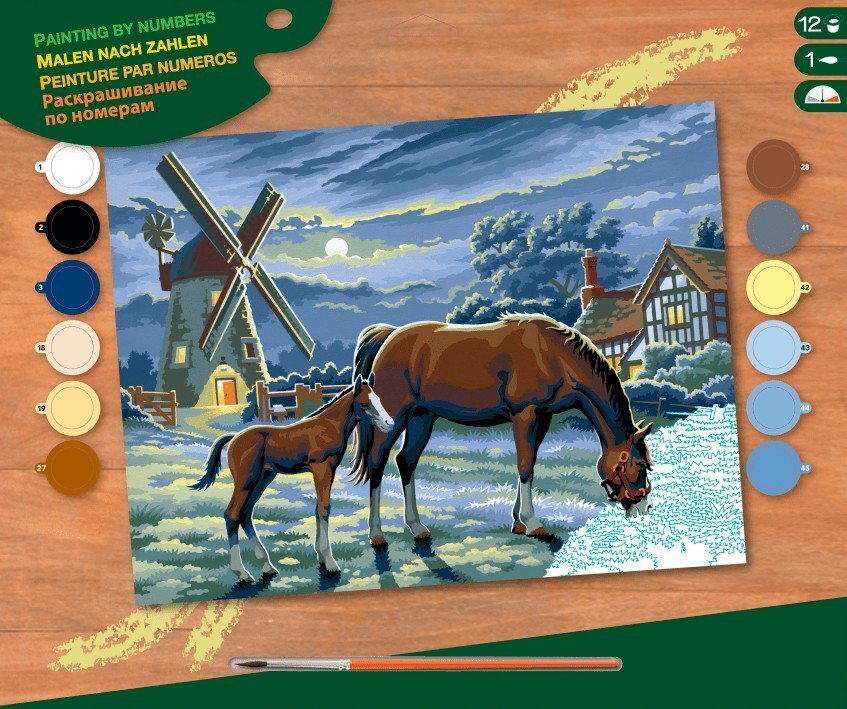 

Sequin Art PAINTING BY NUMBERS SENIOR Evening Pasture (SA0429)