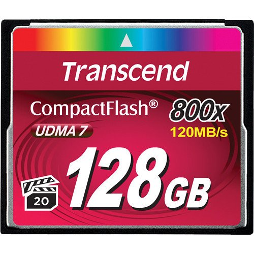 

TRANSCEND Compact Flash 128GB (800X)