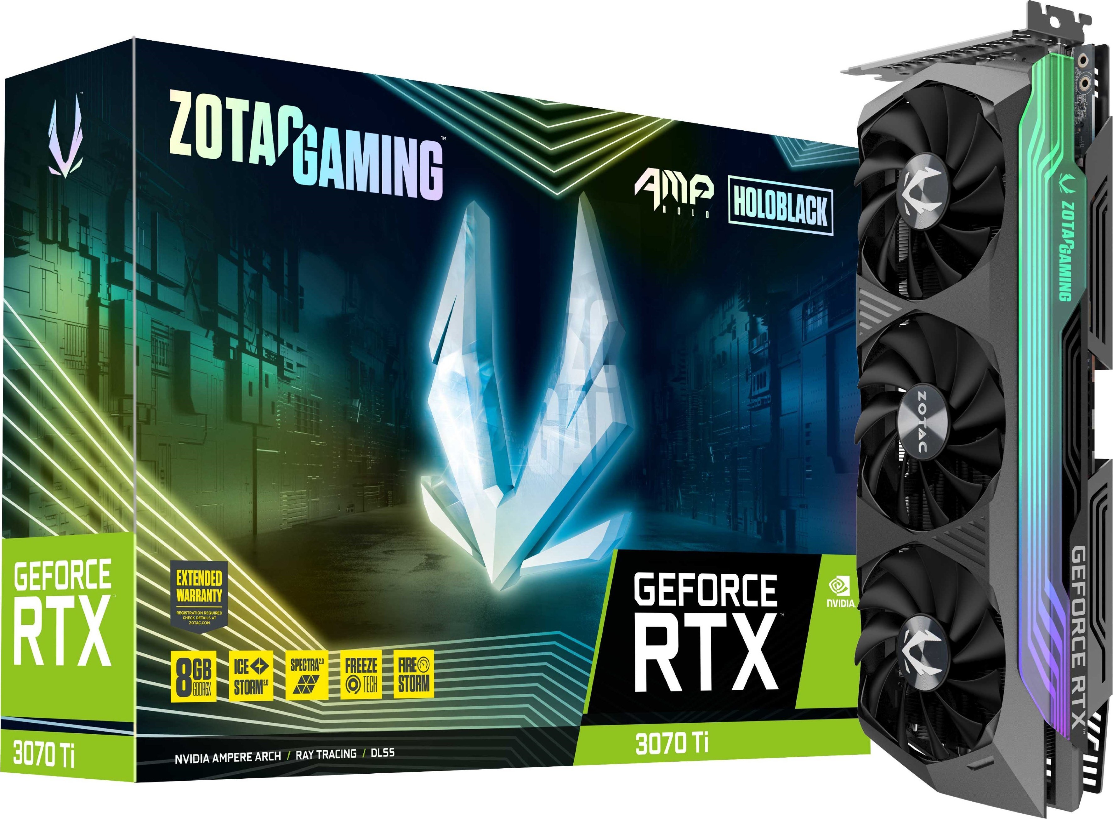 

ZOTAC GAMING GEFORCE RTX 3070 Ti AMP Holo 8GB GDDR6X (ZT-A30710F-10P)