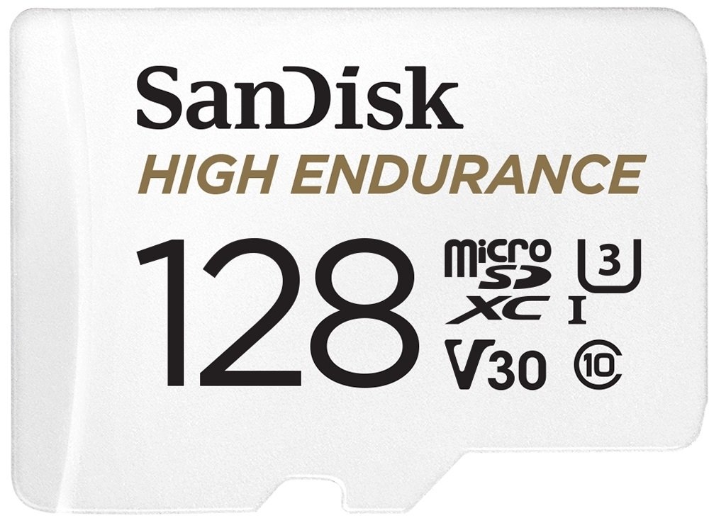 

Sandisk microSDXC 128GB Class 10 UHS-I U3 V30 R100/W40MB/s High Endurance (SDSQQNR-128G-GN6IA)