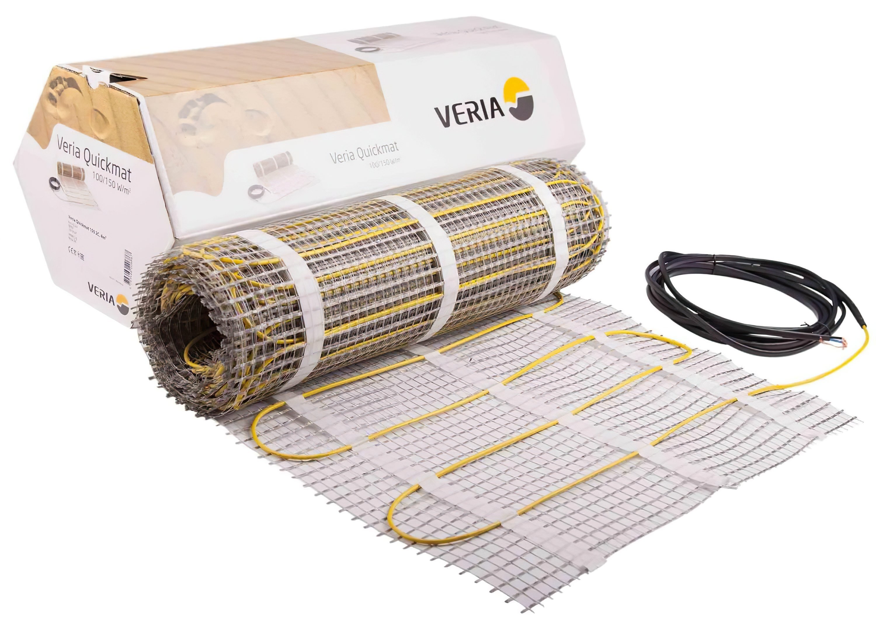 

Veria Quickmat 150 двухжильный нагревательный мат 2,5 м2 (189B0164), Жёлтый