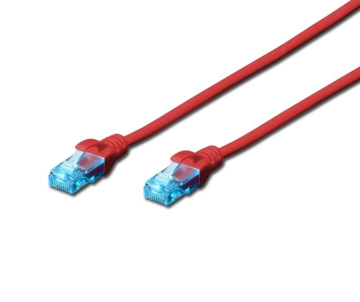 

DIGITUS CCA CAT 5e UTP, 1м, AWG 26/7, PVC, красный (DK-1512-010/R)
