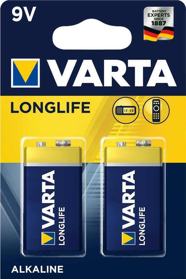 

VARTA LONGLIFE 6LR61 BLI 2 ALKALINE (04122101412)