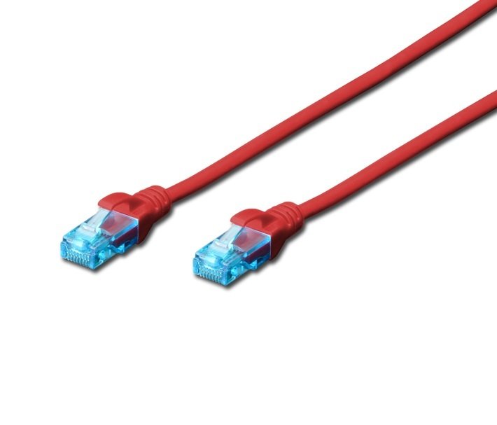 

DIGITUS CCA CAT 5e UTP, 0.5м, AWG 26/7, PVC, красный (DK-1512-005/R)