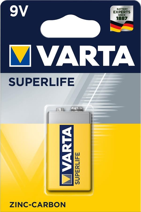 

VARTA SUPERLIFE 6F22 BLI 1 ZINC-CARBON (02022101411)