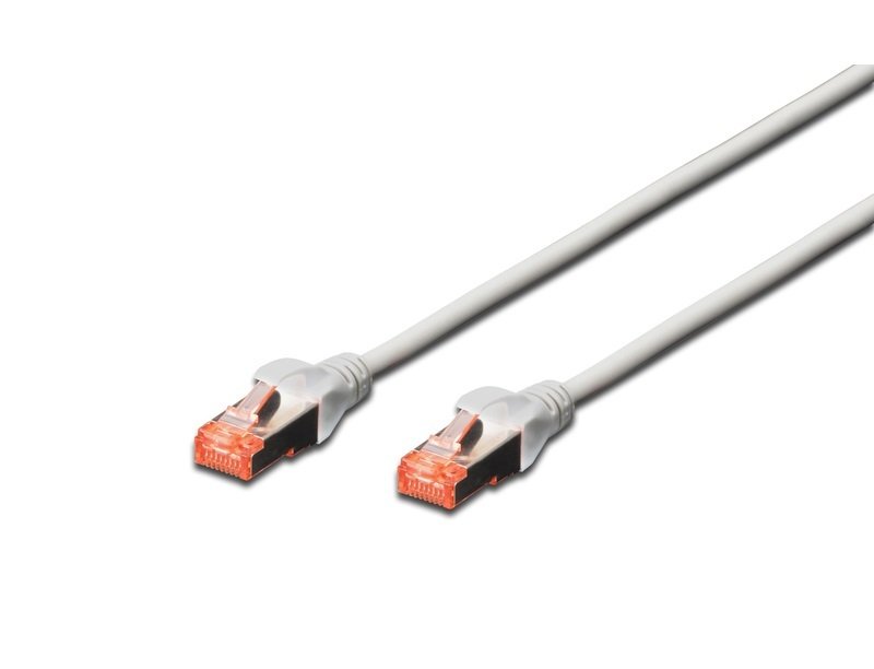 

DIGITUS CAT 6 S-FTP, 0.5м, AWG 27/7, LSZH, серый (DK-1644-005)