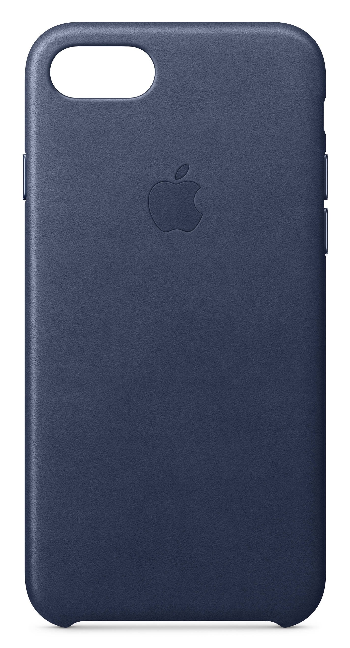 

APPLE Leather Case для iPhone 8 / 7 Midnight Blue (MQH82ZM/A), Синий