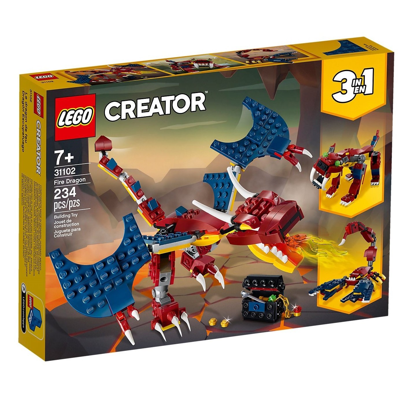 Акція на LEGO Creator Огненный дракон (31102) від Repka