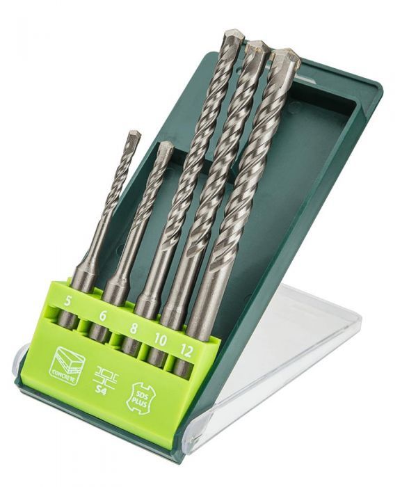 

Verto SDS Plus, 5, 6 x 110 mm + 8, 10, 12 x 160 мм, x 5 шт. (60H685)