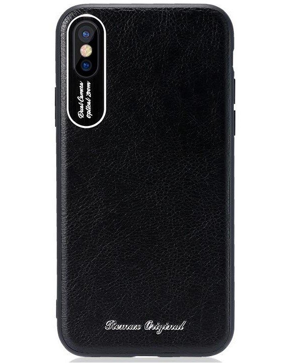 

REMAX iPhone X Leather,TPU,Aluminum, black (CS-RM-1666-BLACK), Чёрный