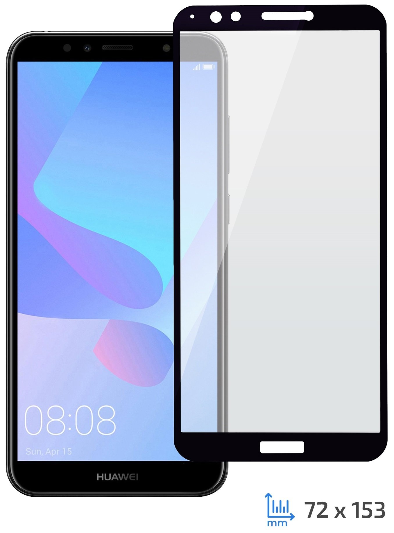 

2E Huawei Y7 Prime 2018 Black, 0.33mm, 2.5D (2E-TGHW-Y7P18-25D-BB)