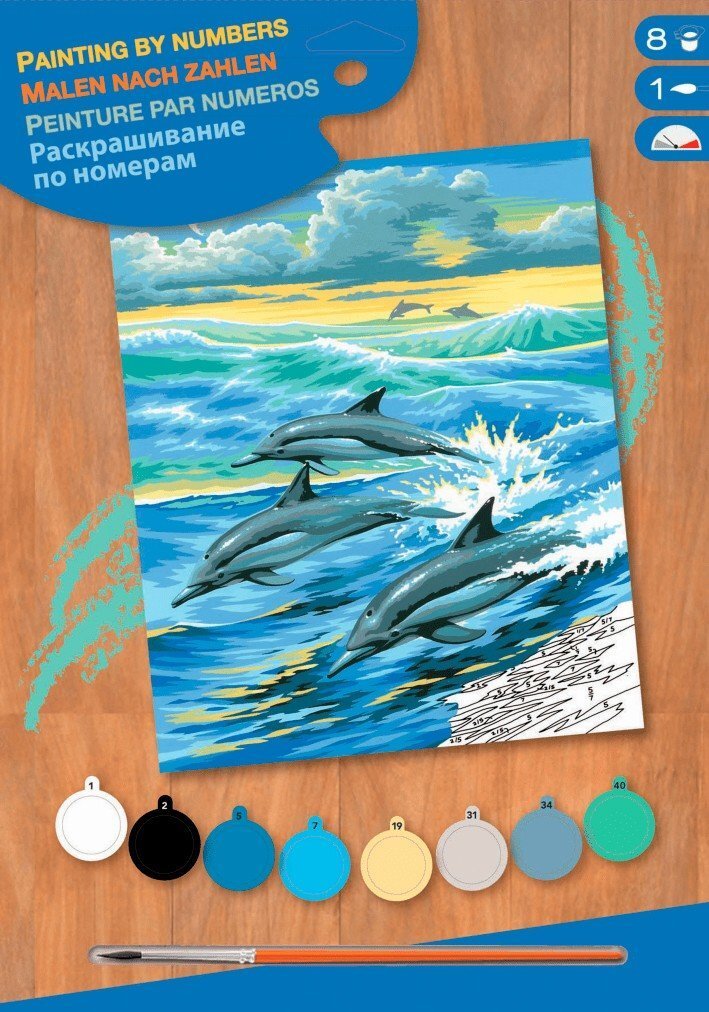 

Sequin Art PAINTING BY NUMBERS JUNIOR Dolphins (SA0031)