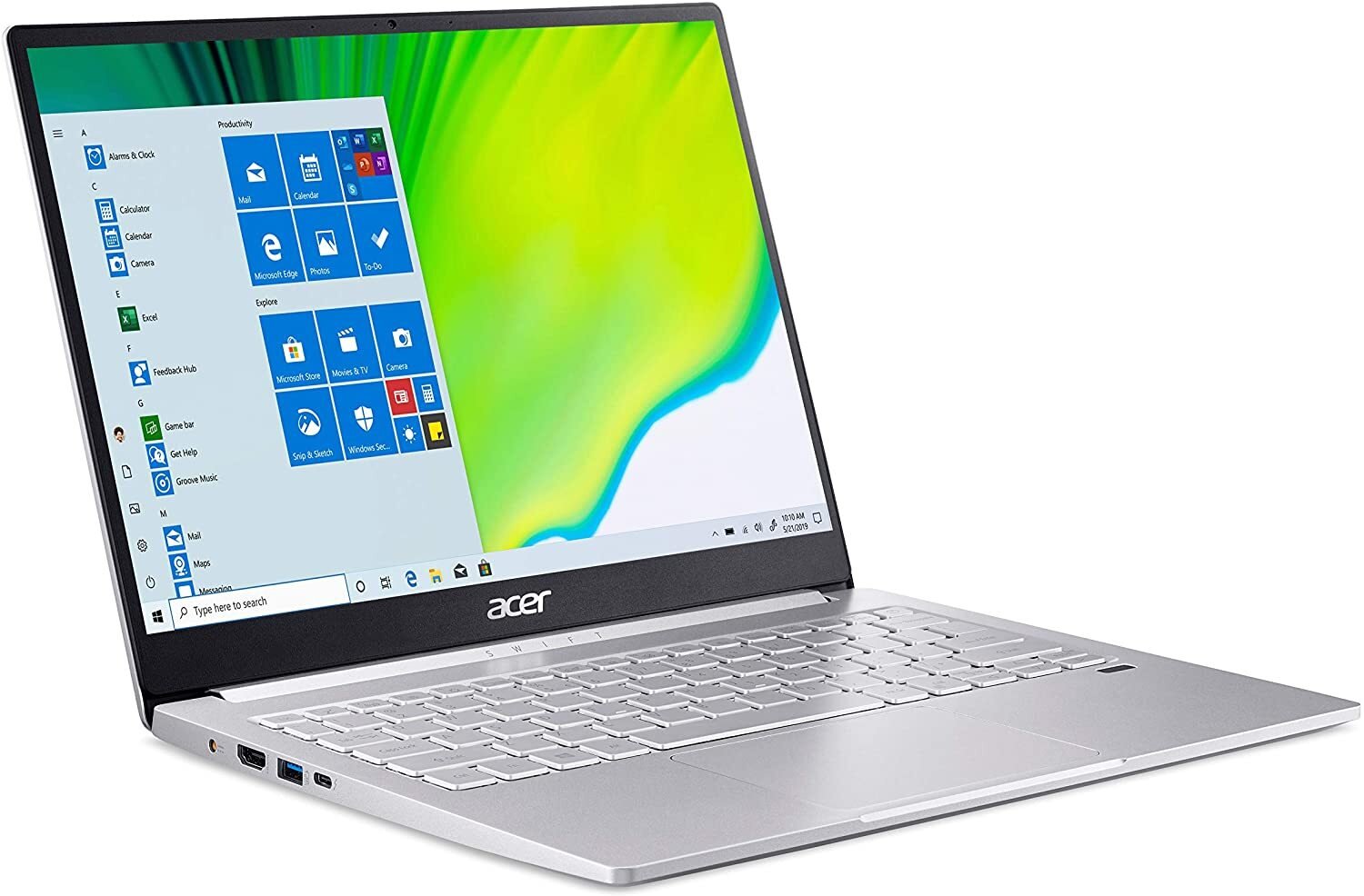 

ACER Swift 3 SF313-52 (NX.HQWEU.008), Серебристый