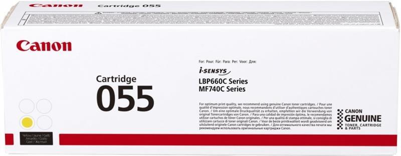 

CANON 055 MF742/744/746, LBP663/664 Yellow, 2100 стр (3013C002)