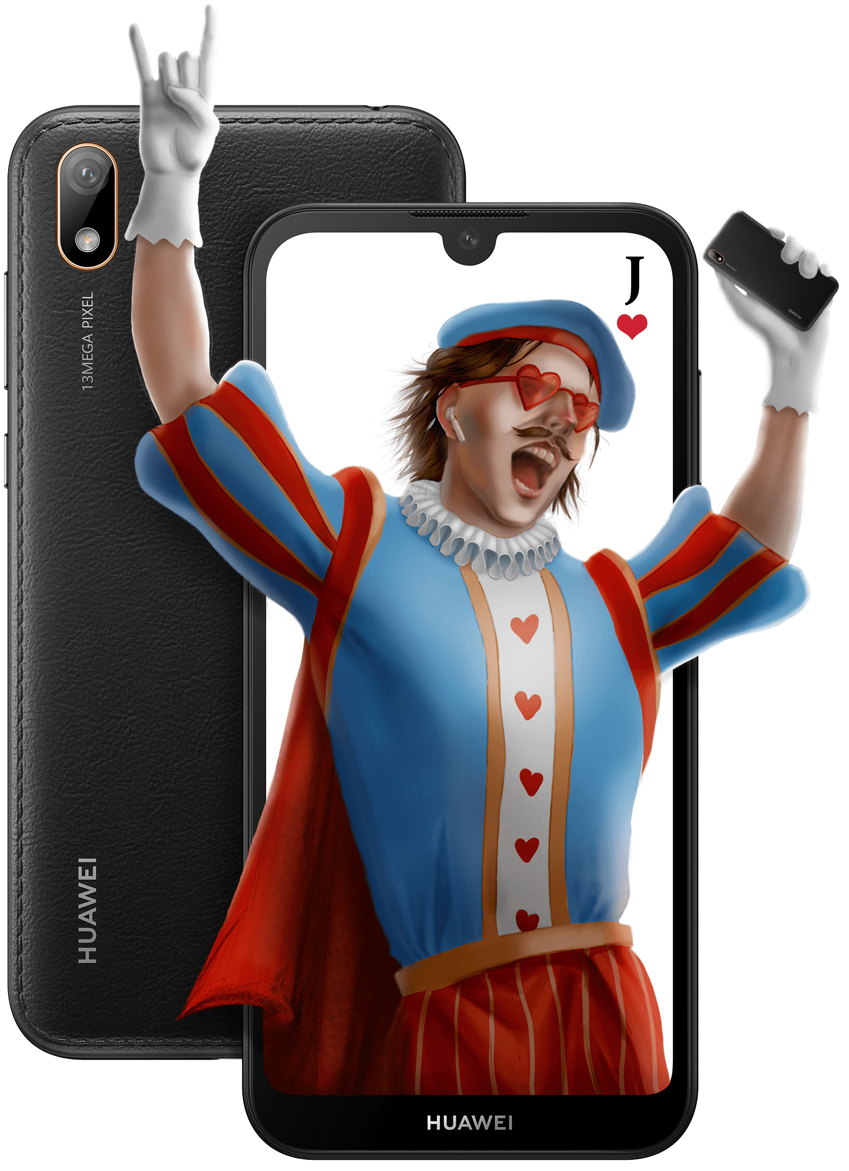 

HUAWEI Y5 2019 (AMN-LX9) Black Faux Leather (51093SHA, Чёрный