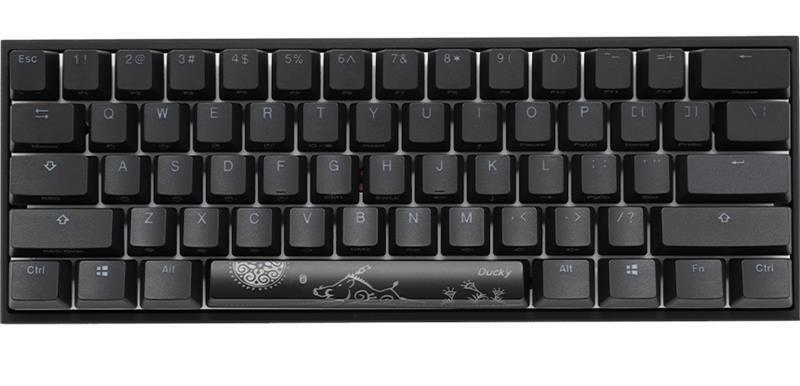 

Ducky Mecha Mini Cherry Blue Aluminium Black case (DKME2061ST-CURALAAT1), Чёрный