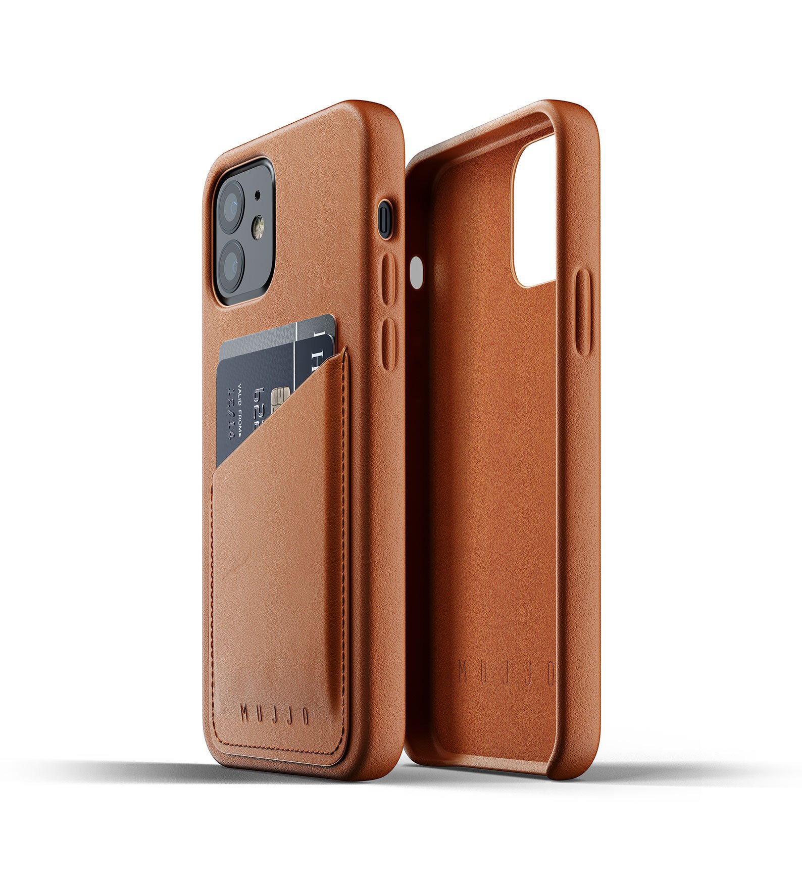 

MUJJO для iPhone 12/12 Pro Full Leather Wallet Tan (MUJJO-CL-008-TN), Коричневый