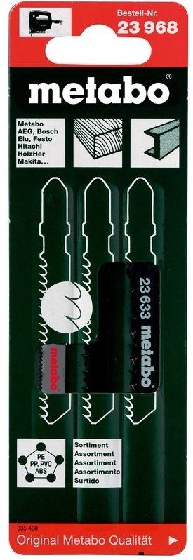 

METABO лобзиковые, 3шт. (T101B, T144D, T118A) (623968000)