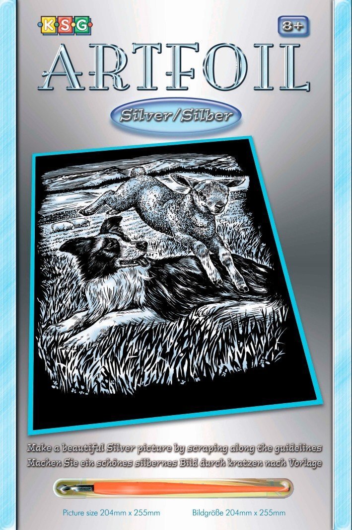 

Sequin Art ARTFOIL SILVER Sheepdog and Lamb (SA0606)