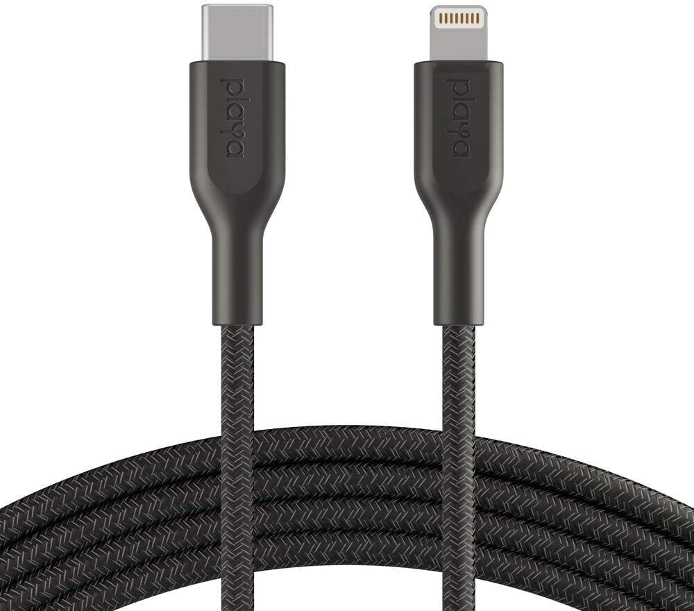 

BELKIN Playa USB-С - Lightning, BRAIDED, 1m, black (PMBK1004BT1MPBB), Чёрный