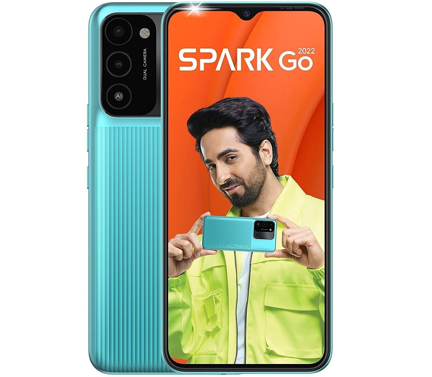 

TECNO Spark Go 2022 (KG5m) 2/32Gb NFC Dual SIM Turquoise Cyan, Голубой